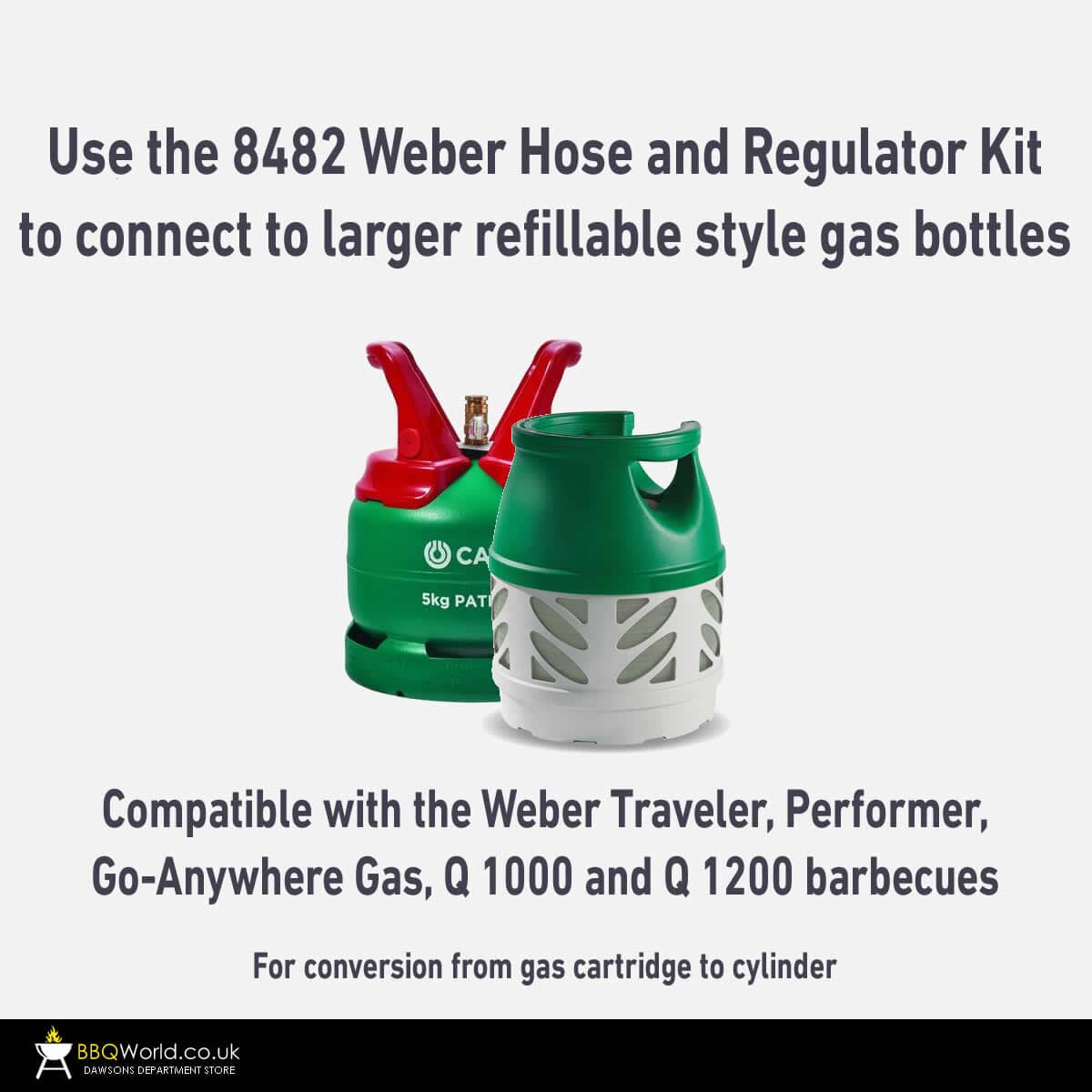 Weber Adapter Kit - Q1200 / Go Anywhere Gas / Performer / Traveler 