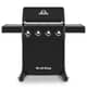 Broil King Crown 410 Black Fascia Gas BBQ PLUS FREE COVER