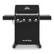 Broil King Crown 430 Shadow Black Gas BBQ PLUS FREE COVER