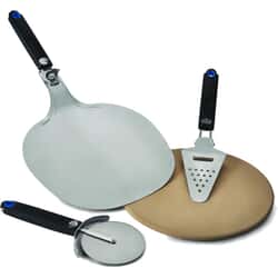 Napoleon Pizza Lovers Kit includes 31cm Pizza Stone | Cutter | Paddle | Grater