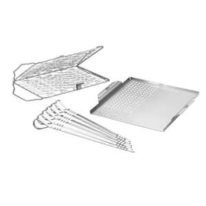 Napoleon Healthy Choice Veggie and Fish Lovers Grilling Basket Starter Kit