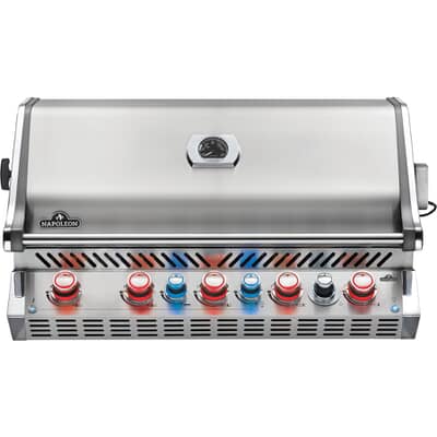 Napoleon Built In Prestige Pro 665 Propane Gas BBQ - INCLUDES COVER AND ROTISSERIE
