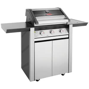 BeefEater Discovery 1600S Series 3 Burner And Side Burner Trolley Gas BBQ