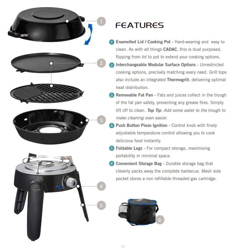 Cadac safari clearance chef 2 pro