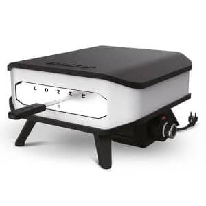 Cozze 13 Inch Electric Pizza Oven with Pizza Stone and Door