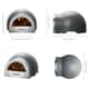 Delivita Origin Wood Fired Clay Oven - Hale Grey 4
