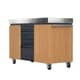 EVERDURE Pizza Preparation Station Table Wood Effect 2