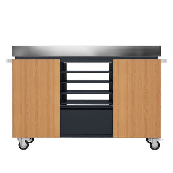 EVERDURE Pizza Preparation Station Table Wood Effect (w1400mm x d640mm x h965mm)