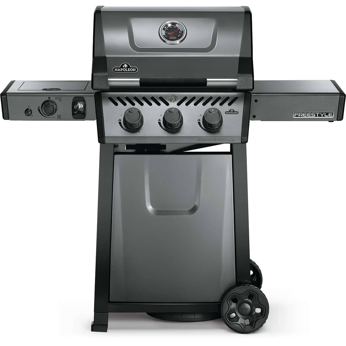 3 burner gas shop bbq with side burner