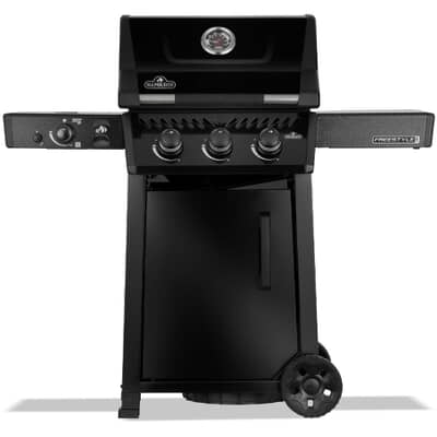 Napoleon Freestyle PRO 365 Black with Infrared Side Burner And Door Gas BBQ - PLUS FREE NAPOLEON COOK BOOK