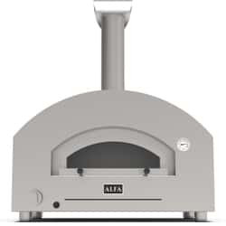 Alfa Forni Futuro 2 Pizze Hybrid Pizza Oven Silver Black