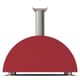 Alfa Forni Moderno 3 Pizze Wood Fired Pizza Oven - Antique Red 5