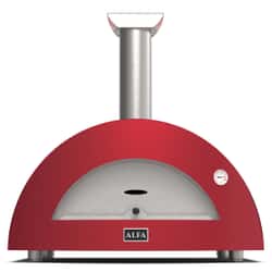 Alfa Forni Moderno 3 Pizze Wood Fired Pizza Oven - Antique Red