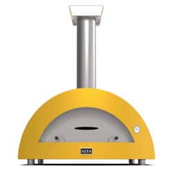 Alfa Forni Moderno 5 Pizze Wood Fired Pizza Oven - Fire Yellow