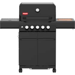 Grill Guru 3 Burner Gas BBQ with Side Burner and Rotisserie Burner