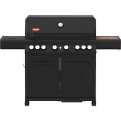 Grill Guru 6 Burner Gas BBQ with Side Burner and Rotisserie Burner