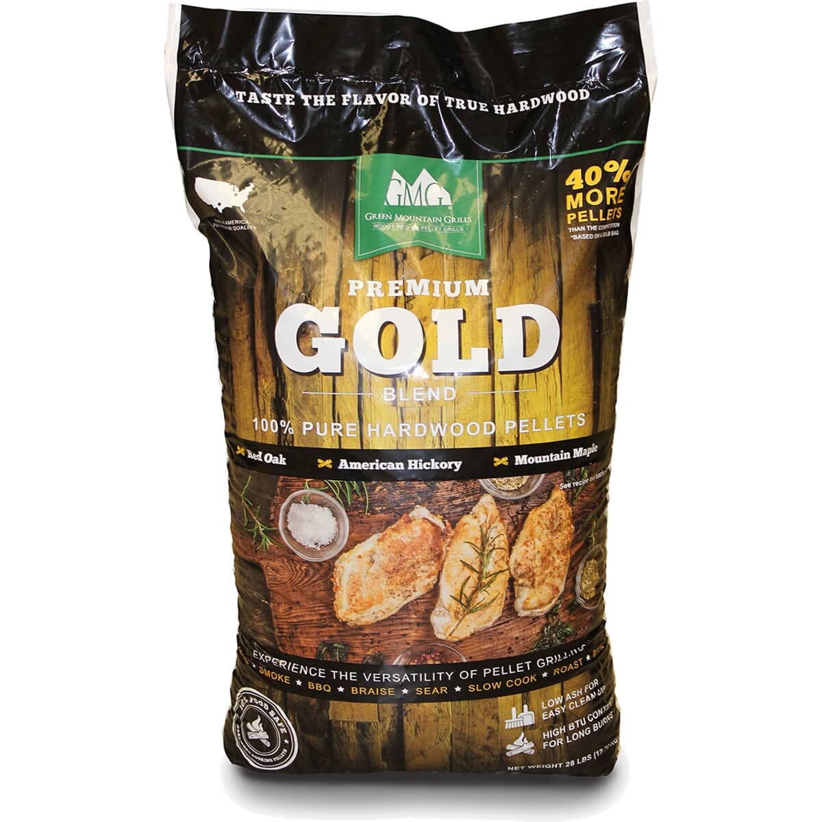 Green Mountain Grills Premium Pellets 12kg Bag - Gold Blend 
