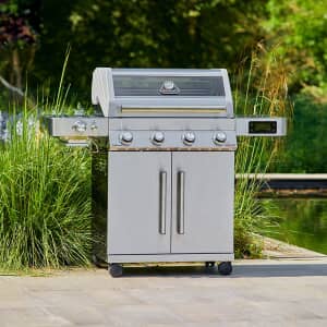 GrillStream Gourmet 4 Burner Hybrid Smart Gas Barbecue 