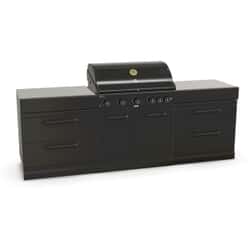 GRLLR Outdoor Kitchen 5 Burner Gas BBQ With Two Storage Units