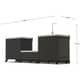 GRLLR Outdoor Kitchen Kamado Console With Sink And Storage 6