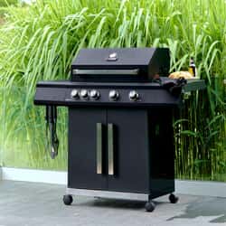Grillstream Stealth 4 Burner with Side Burner - Matt Black
