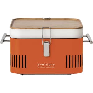 everdure CUBE Orange Portable Charcoal BBQ