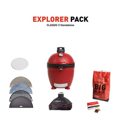 Kamado Joe Classic II Stand-Alone with Explorer Pack