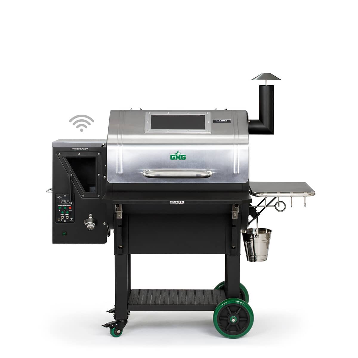 Green Mountain Grills Ledge Prime Wi Fi Enabled Pellet Grill Stainless Steel LEDGESS BBQ World