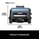 Ninja Woodfire Pro Connect XL Electric BBQ Grill and Smoker Blue/ Black 6