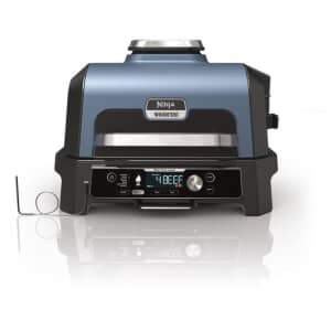 Ninja Woodfire Pro Connect XL Electric BBQ Grill and Smoker Blue/ Black