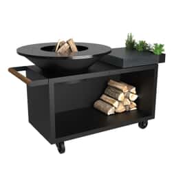 OFYR Island Black 100 PRO Ceramic Dark Grey Outdoor Cooking Unit