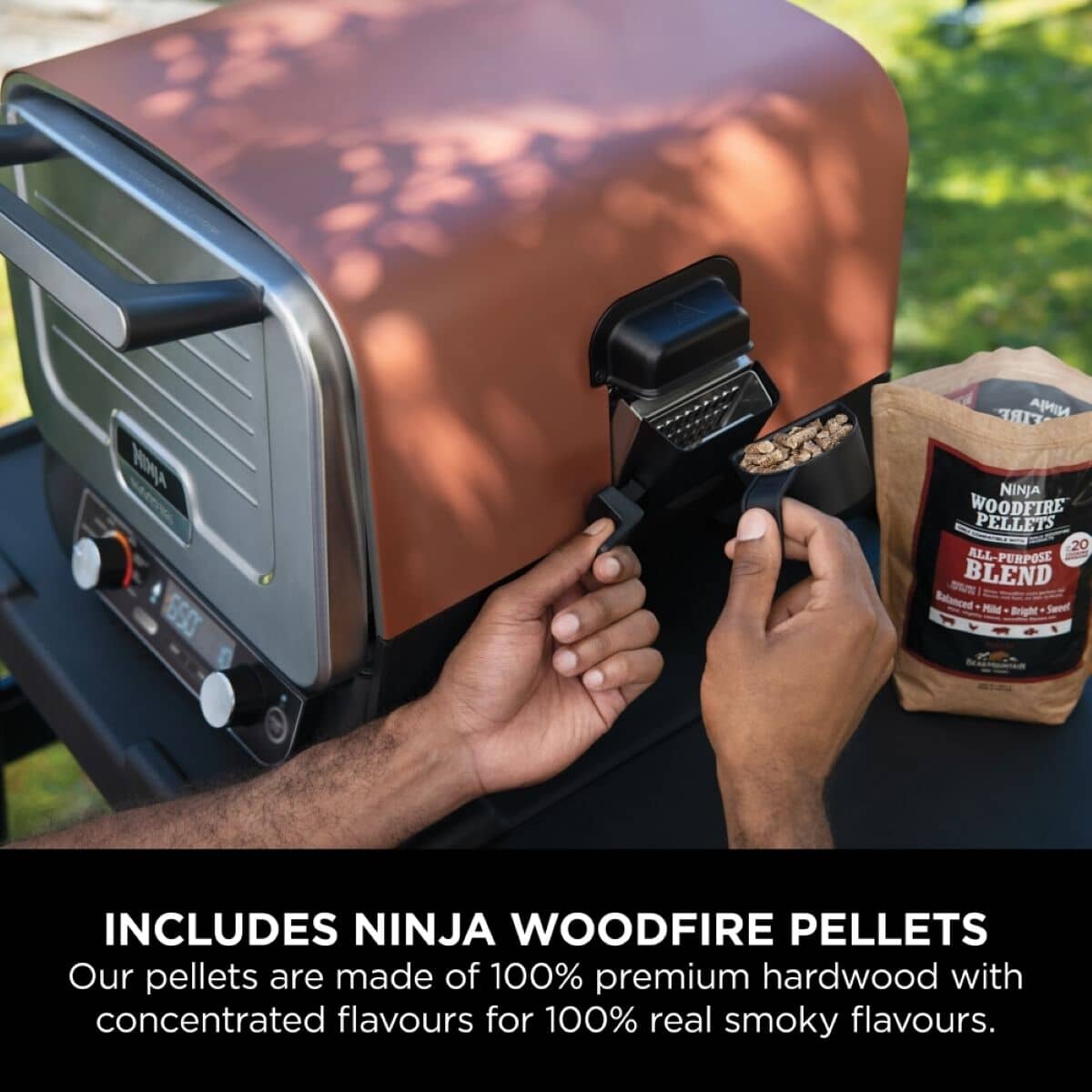 Natural Elements - EP（Cook It Back）koco Ninja Woodfire Electric Outdoor Oven Terracotta Body/ Steel Door