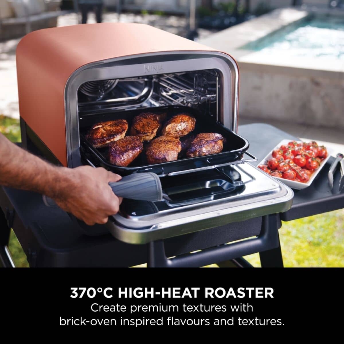 Natural Elements - EP（Cook It Back）koco Ninja Woodfire Electric Outdoor Oven Terracotta Body/ Steel Door