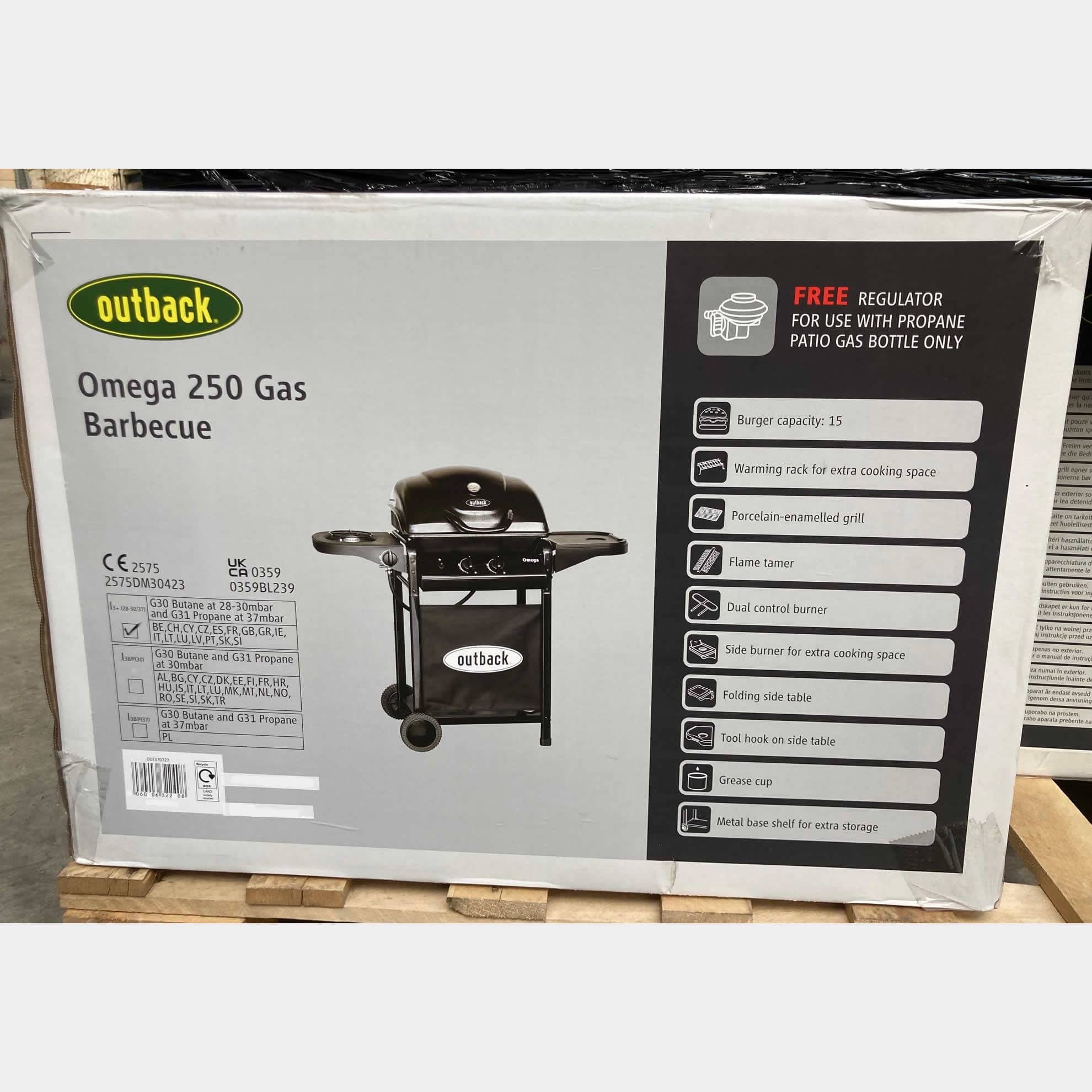 Outback Omega 250 Gas BBQ OUT370727 BBQ World