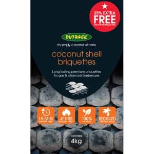 Outback Hybrid Coconut Shell Briquettes 4kg