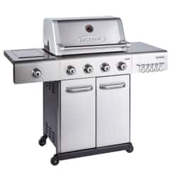 Outback New Jupiter 4 Burner Hybrid  Stainless Steel Gas BBQ with Utility Basket | Cover | Accessories