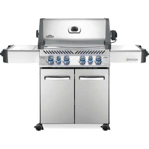 Napoleon Prestige P500 Stainless Steel Propane Gas BBQ - INCLUDES COVER AND ROTISSERIE