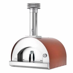 Fontana Mangiafuoco Counter Top Hybrid Gas and Wood Pizza Oven - Rosso