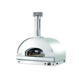 Fontana Mangiafuoco Build In Hybrid Gas and Wood Pizza Oven - Stainless Steel