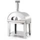 Fontana Mangiafuoco Hybrid Gas and Wood Pizza Oven Including Stand - Rosso