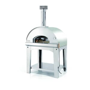 Fontana Mangiafuoco Wood Pizza Oven Including Trolley - Stainless Steel