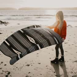 Slowtide Hayden Fleece Blanket Black