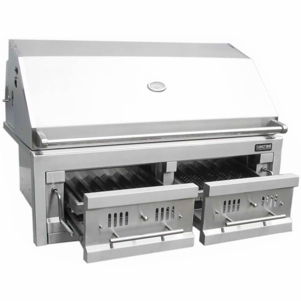 Dual zone clearance charcoal grill