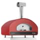 Fontana Volta 90 Counter Top Hybrid Gas and Wood Pizza Oven - Rosso Red 1