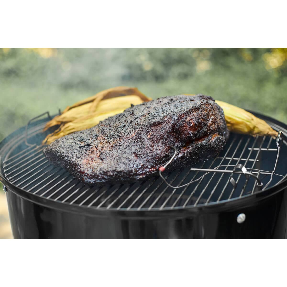 Weber Smokey Mountain Cooker 47cm Black BBQ and Cover