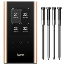 Typhur Sync Gold Quad Wireless Thermometer
with 4 Probes