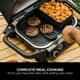 Ninja Woodfire Electric BBQ Grill Combo Crisper Basket Black 3