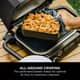 Ninja Woodfire Electric BBQ Grill Combo Crisper Basket Black 4