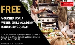 Claim a voucher for the Weber Grill Academy - 78