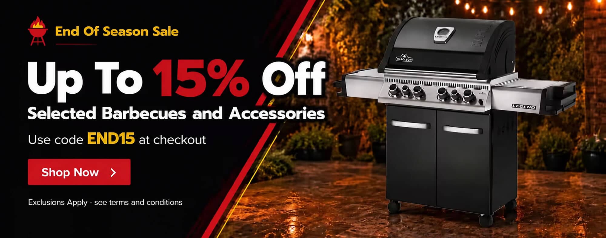 Pay Day Weekend Sale - Up To An Extra 15% off selected bbqs and accessories